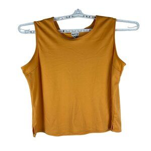 Appàrenza Womens XL Orange Sleeveless Blouse 100% Polyester Casual Wear